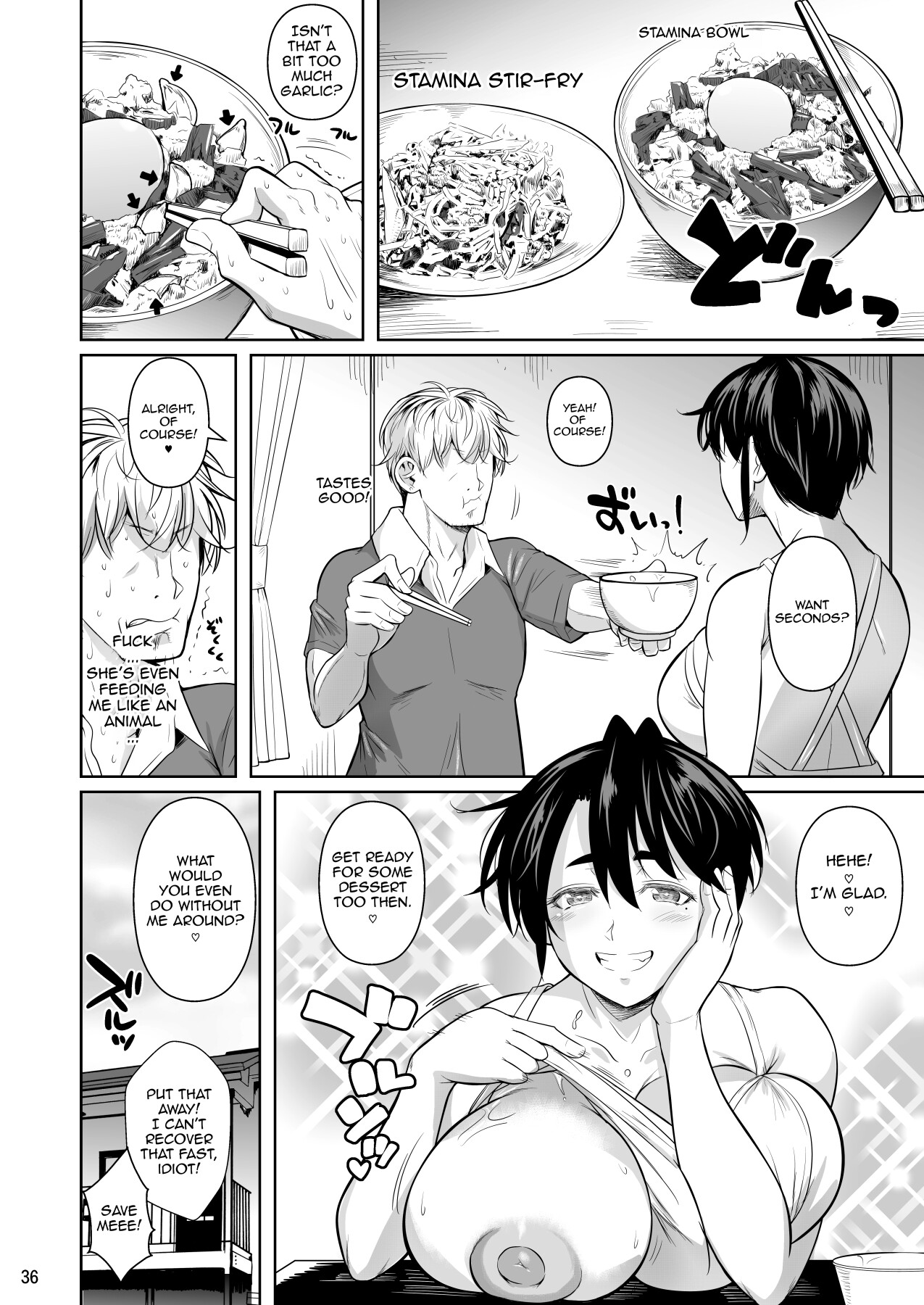 Hentai Manga Comic-Covered In Sweat 0 - The Huge 183cm-Tall Gluttonous Girl-Read-37